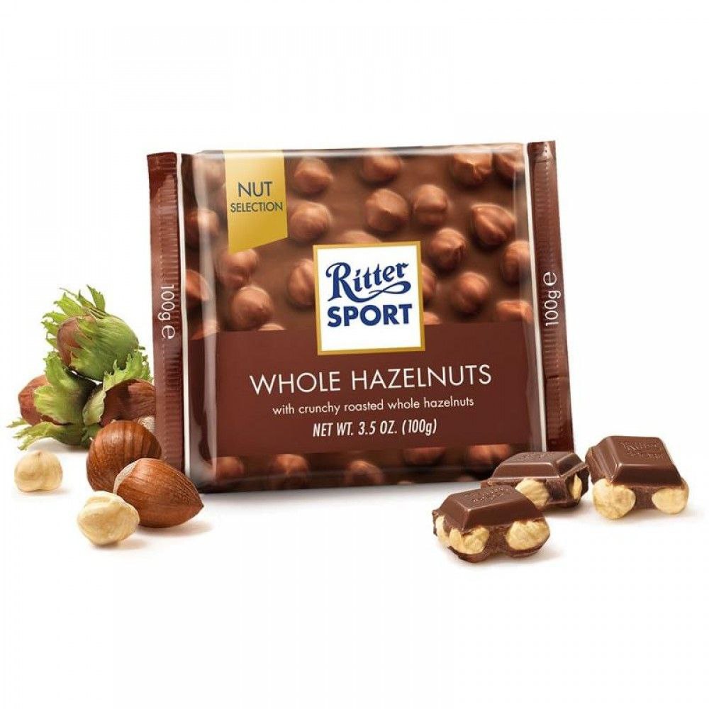 Шоколад Riter Sport Whole Hazelnuts 100г